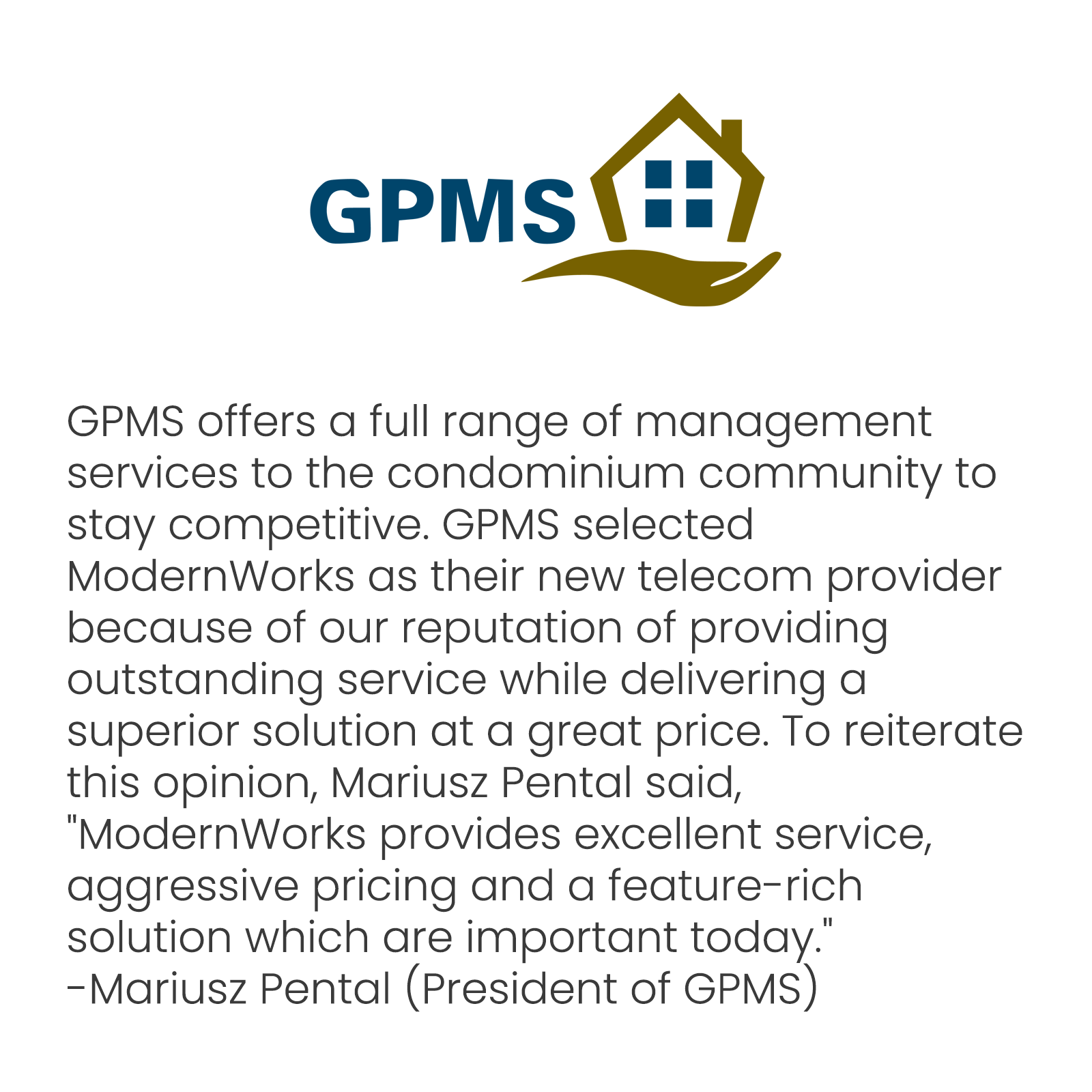 GPMS Testimonial